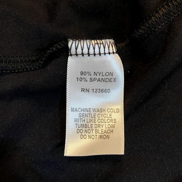 Splits59 Tank Top Mesh Bust Spaghetti Criss Cross Back Straps Black M - Picture 4 of 5